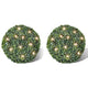 Vidaxl Round Art Buxus 27 cm avec éclairage à LED solaire (2 pièces)