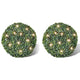 Vidaxl Round Art Buxus 35 cm avec un éclairage à LED solaire (2 pièces)