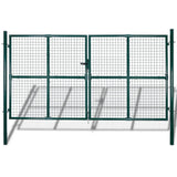 Vidaxl Garden Gate Escome moderne 289 x 175 cm 306 x 225 cm (vert foncé) - afbeelding 1