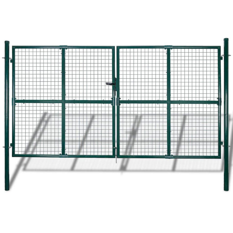 Vidaxl Garden Gate Escome moderne 289 x 175 cm 306 x 225 cm (vert foncé)