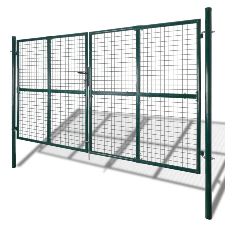 Vidaxl Garden Gate Escome moderne 289 x 175 cm 306 x 225 cm (vert foncé)