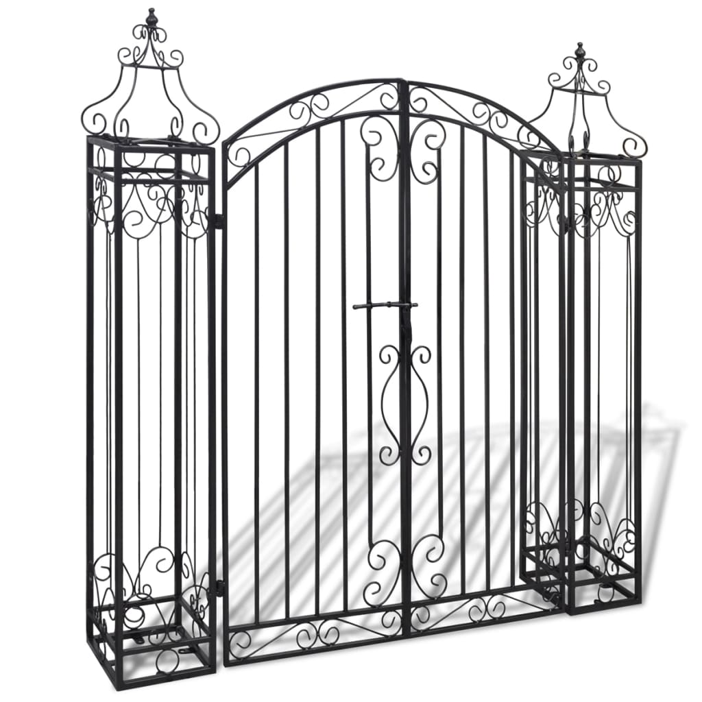 Vidaxl Port Decorative 112x20.5x134 cm Fer forgé
