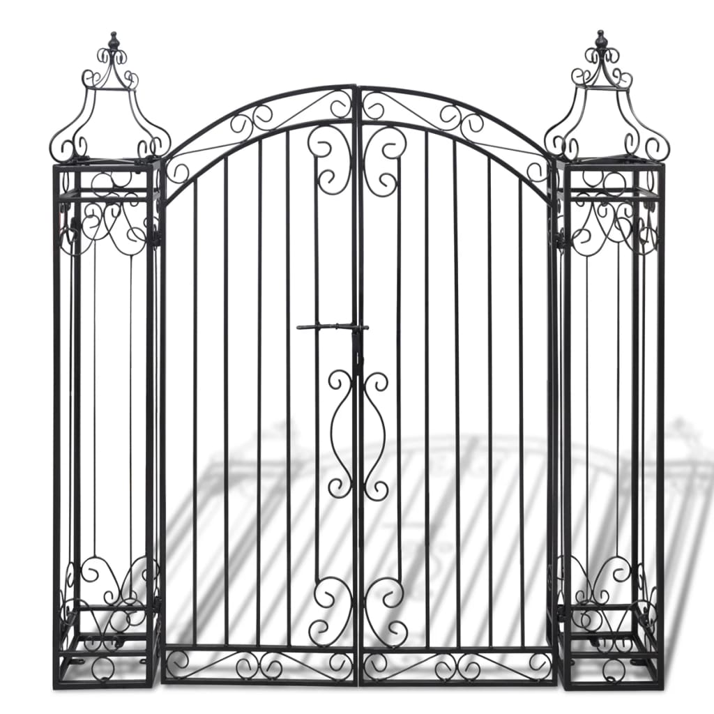 Vidaxl Port Decorative 112x20.5x134 cm Fer forgé