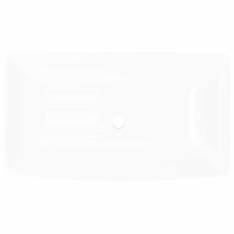 Vidaxl Luxury Ceramic Rectangular évier 71 x 39 cm (blanc)