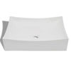 Échelle de lavabo en céramique Vidaxl - Bénévrage élevé en forme (blanc)