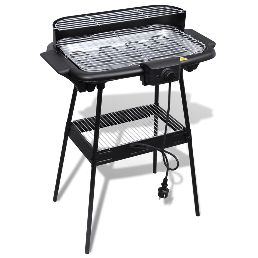 Vidaxl barbecue électriquement rectangulaire