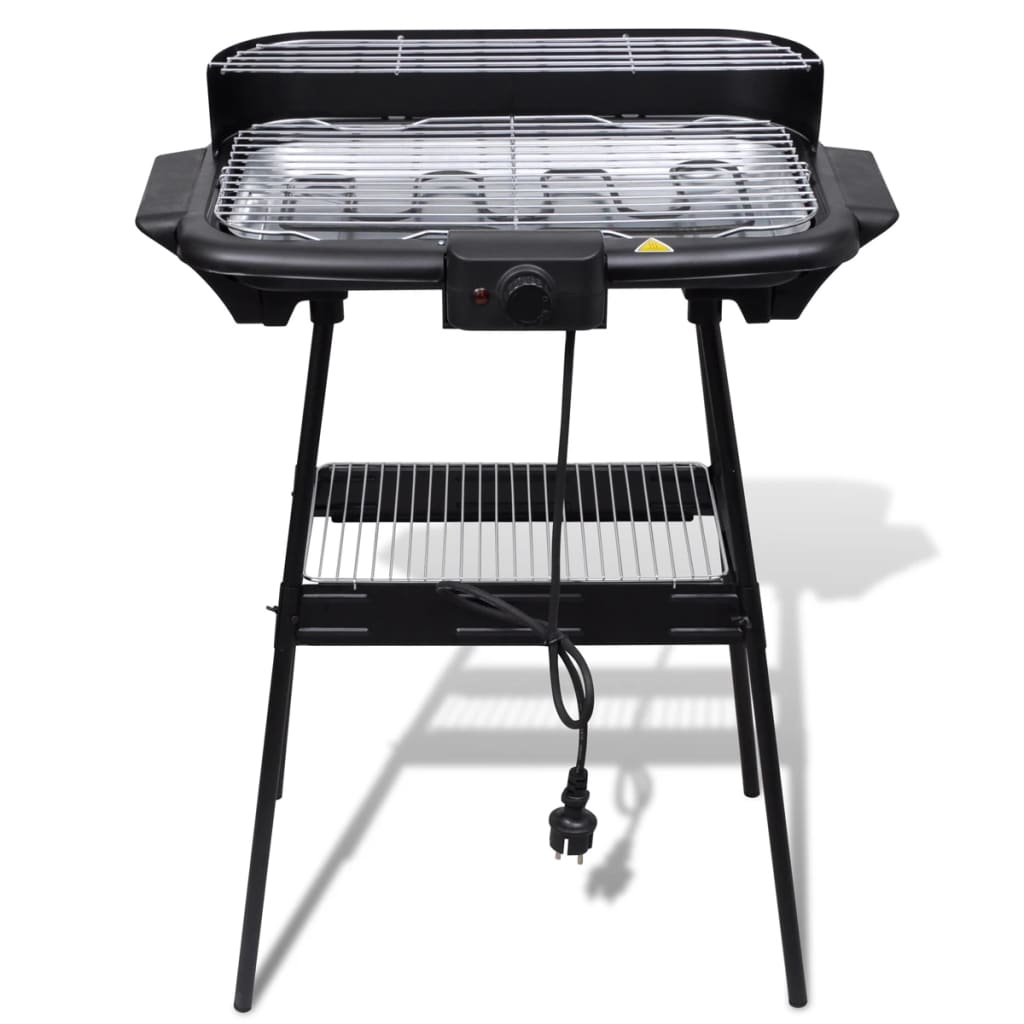 Vidaxl barbecue électriquement rectangulaire