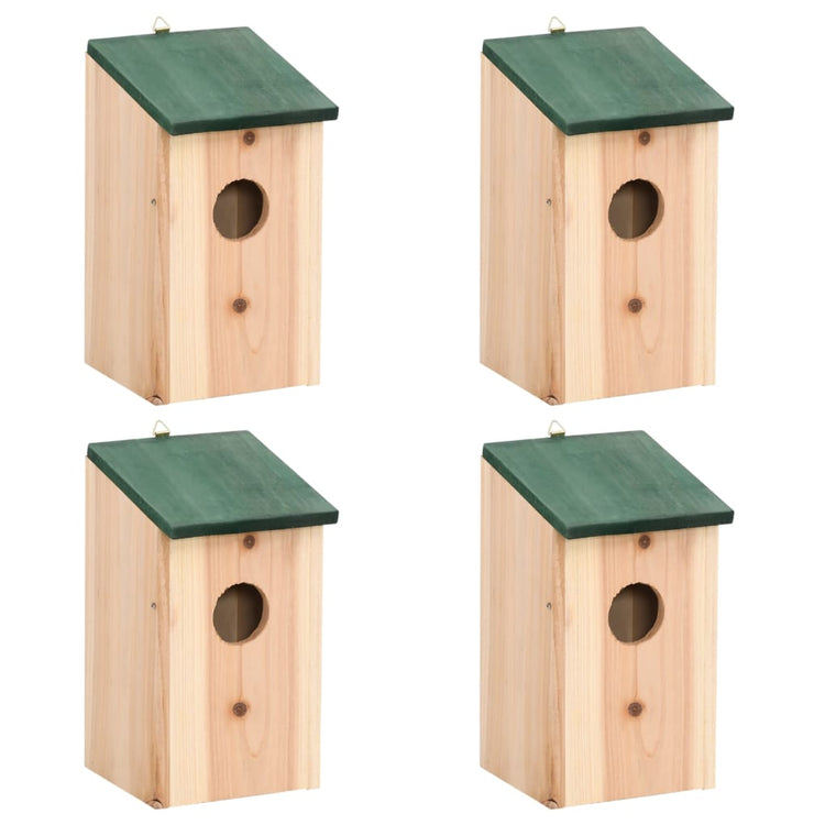 Vidaxl Bird Houses 4 PCS 12x12x22 cm Bois