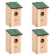 Vidaxl Bird Houses 4 PCS 12x12x22 cm Bois