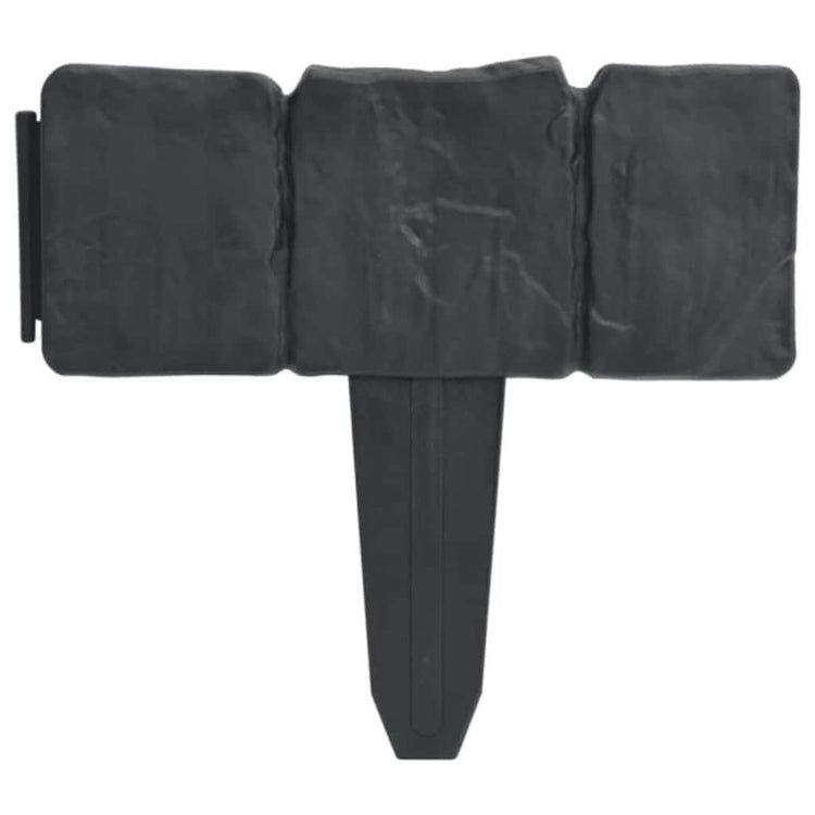Vidaxl Gazon Adges 41 St Stone-look 10 m plastique