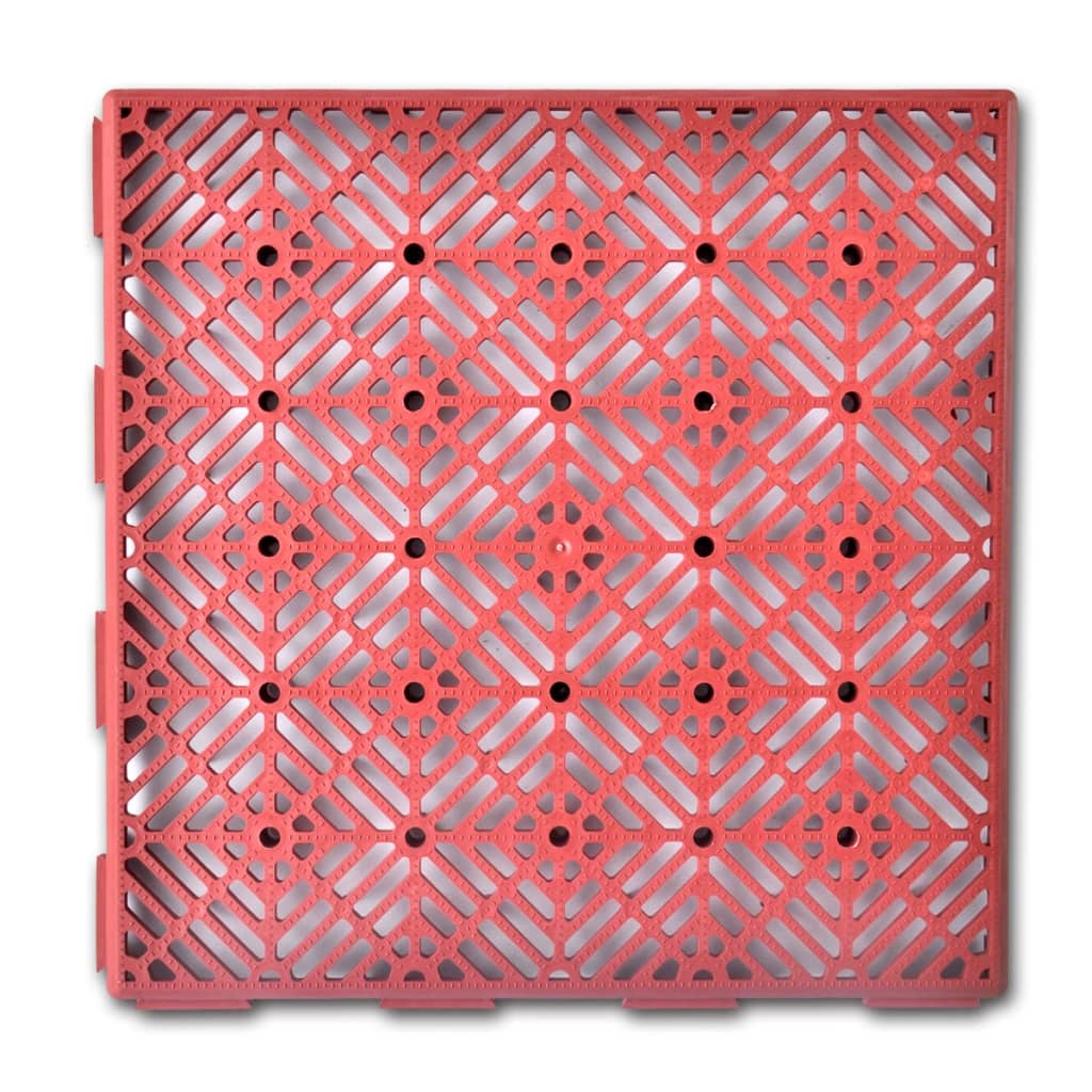 Vidaxl Terrace Tiles Vlonders 24 PCS 29 x 29 cm Plastique