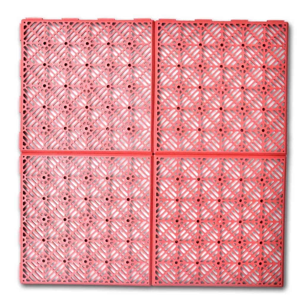 Vidaxl Terrace Tiles Vlonders 24 PCS 29 x 29 cm Plastique