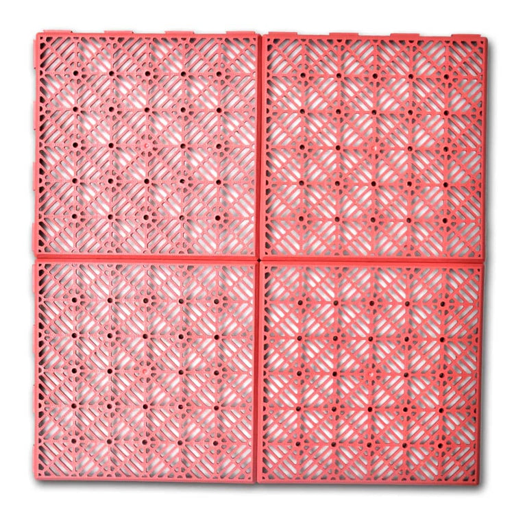 Vidaxl Terrace Tiles Vlonders 24 PCS 29 x 29 cm Plastique