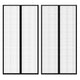 Rideaux de porte d'insectes vidaxl 2 pcs magnétiques 210x100 cm noir