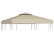 Vidaxl Remplacement Tente Arbor 310 g m² 3x3 m beige