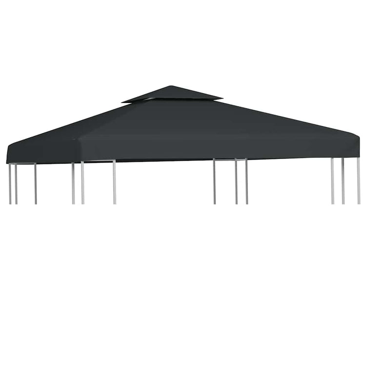 Vidaxl Remplacement Tente Arbor 310 g m² 3x3 m Gris foncé
