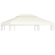 Vidaxl Remplacement Tente Arbor 310 G M² 3x4 M CRAME BLANC
