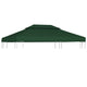 Vidaxl Remplacement Tente Arbor 310 g m² 3x4 m vert