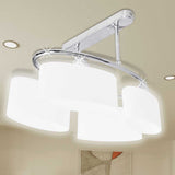 Vidaxl Plafond Lampe avec des capuchons en verre d'ellipse (4 x E14) - afbeelding 1