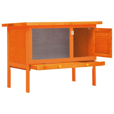 Vidaxl Rabbit Hutch pour l'extérieur avec un bois de 1 étage