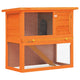 Vidaxl Rabbit Hutch pour l'extérieur avec 1 porte en bois