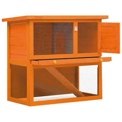 Vidaxl Rabbit Hutch pour l'extérieur avec 1 porte en bois