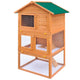 Vidaxl Lapin Loft pour l'extérieur avec 3 étages de bois
