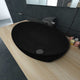 Vidaxl Luxury évier ovale 40x33 cm en céramique noir