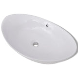 Vidaxl Céramique Évier ovale 59 x 38,5 cm - afbeelding 2