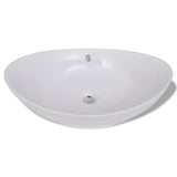Vidaxl Céramique Évier ovale 59 x 38,5 cm - afbeelding 3