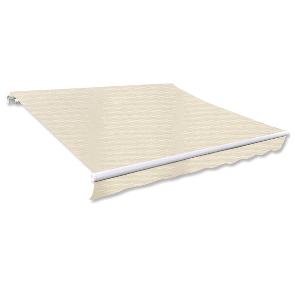 Tissu de remplacement Vidaxl pour la canopée 3x2,5 m crème à poussière -colore