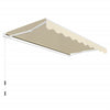 Tissu de remplacement Vidaxl pour la canopée 3x2,5 m crème à poussière -colore