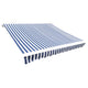 Vidaxl Laifeldoek 4x3 m toile bleu et blanc