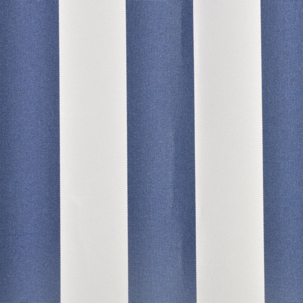 Vidaxl Laifeldoek 4x3 m toile bleu et blanc