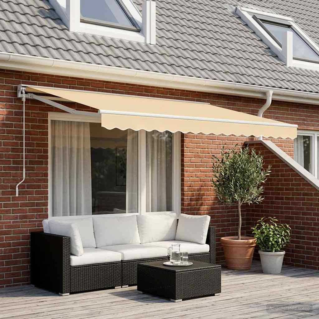 Vidaxl Laifeldoek 4x3 M Tolevas Cream