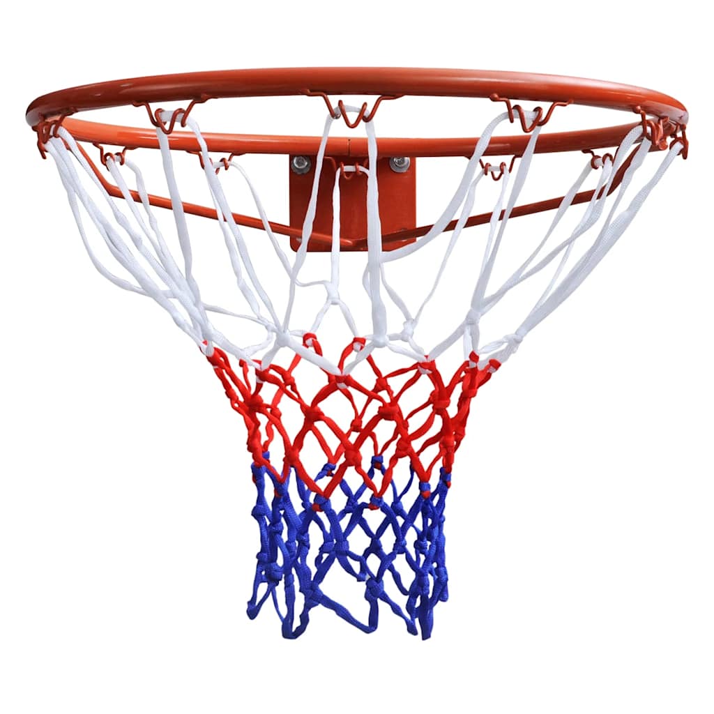 Ensemble d'anneaux de basket-ball Vidaxl avec un filet de 45 cm d'orange