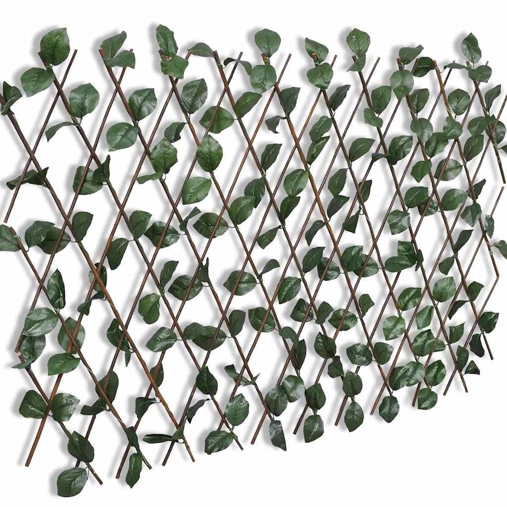 Vidaxl Garden Slat Work 5 ST avec des feuilles artificielles 180x90 cm saule