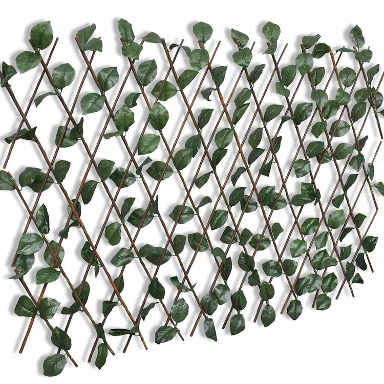 Vidaxl Garden Slat Work 5 ST avec des feuilles artificielles 180x90 cm saule