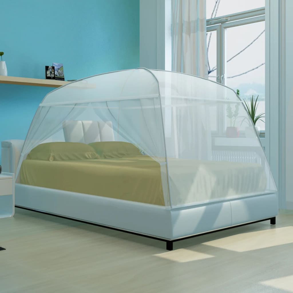 Vidaxl Mosquito Net Mongolia avec 2 portes 200x150x145 cm blanc