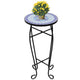 Vidaxl Bee Table Mosaïque bleu et blanc