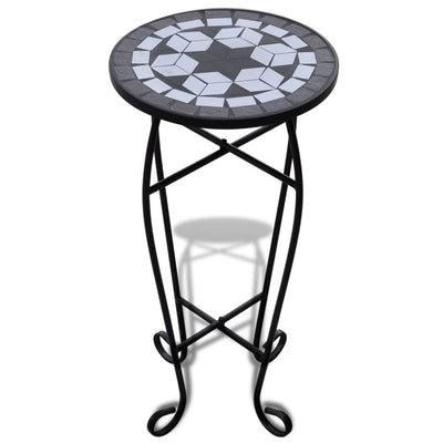 Vidaxl Bee Table Mosaïque noir et blanc
