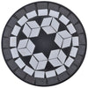 Vidaxl Bee Table Mosaïque noir et blanc