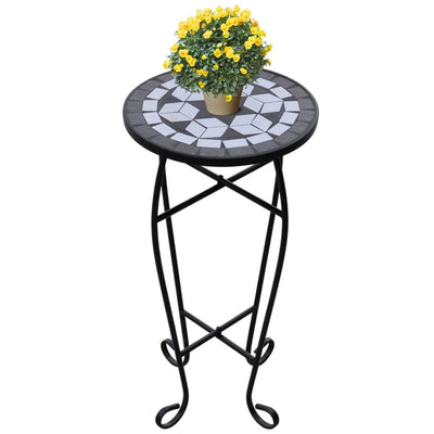 Vidaxl Bee Table Mosaïque noir et blanc