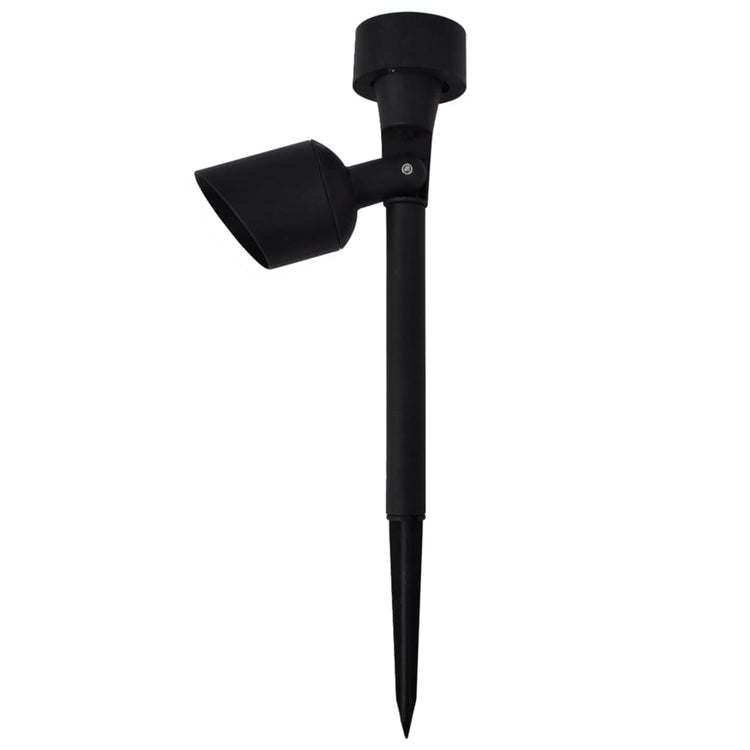 Vidaxl Outdoor Spotlight 12 St Solar LED noir