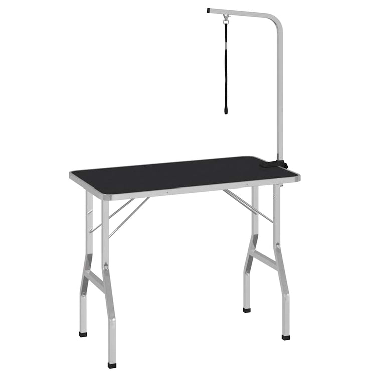Table de garniture vidaxl pour animaux de compagnie avec une option de laisse