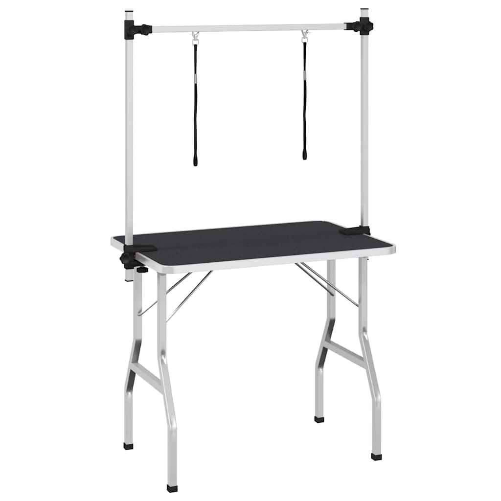 Table de garniture vidaxl pour animaux de compagnie avec 2 options de laisse