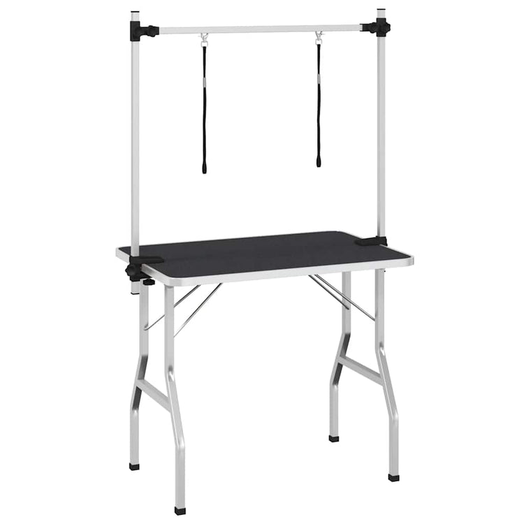 Table de garniture vidaxl pour animaux de compagnie avec 2 options de laisse