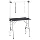 Table de garniture vidaxl pour animaux de compagnie avec 2 options de laisse