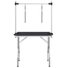 Table de garniture vidaxl pour animaux de compagnie avec 2 options de laisse
