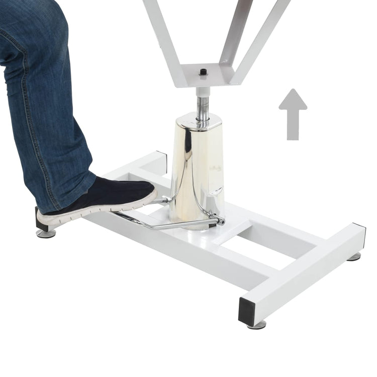 Vidaxl Table de garniture rotative hydraulique avec option de laisse